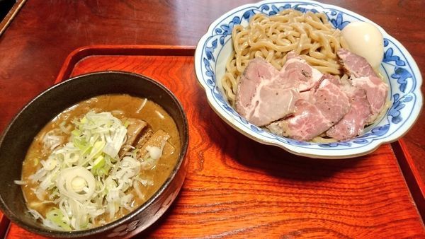 「つけめん(大)+メンマ･切り落としローストチャーシュー」@中華蕎麦うゑずの写真