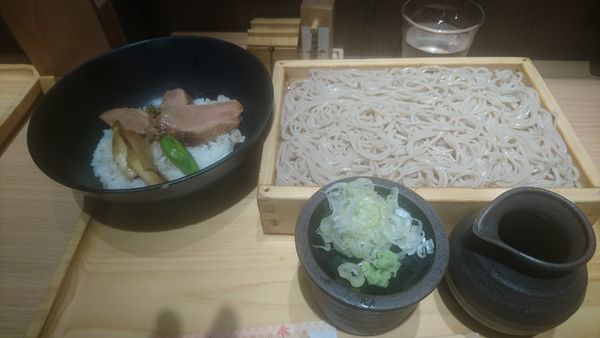 「鴨ステーキ丼セット」@蕎麦きり みよたの写真