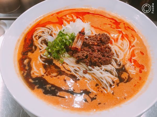 「海老寿久担々麺(リゾットご飯付) 1000円」@麺屋 愛心 TOKYO 町屋店の写真