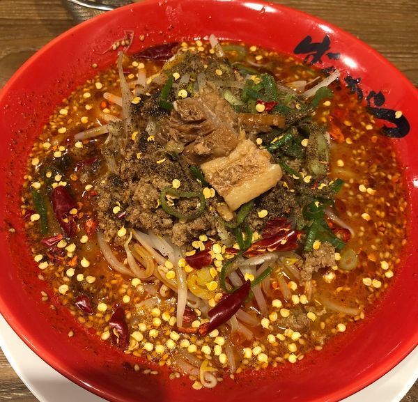 「麻辣肉味噌（3辛￥950）」@旭川味噌ラーメン ばんから 上野店の写真