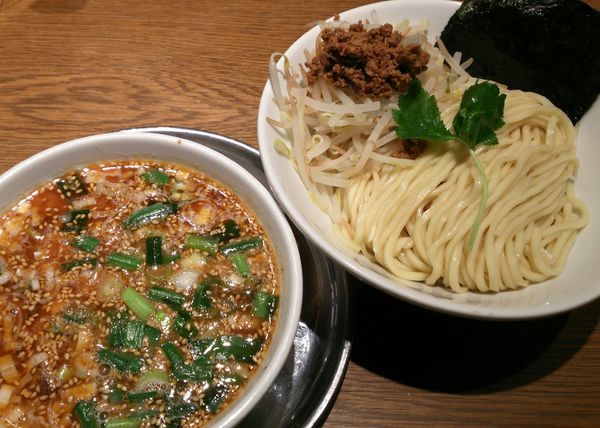 「【限定】濃厚辛胡麻つけそば（並）　900円」@中華そば 二階堂の写真