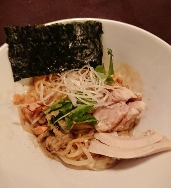 「しょうがoilの汁なし麺」@古民家BAR HINATA 白山店の写真