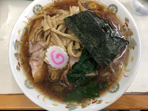 「青島ラーメン大盛メンマ増し」@青島食堂 秋葉原店の写真