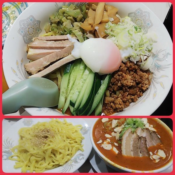 「混ぜそば＋俺様つけ麺（10倍）」@ラーメン太郎の写真