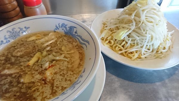 「つけ麺＋こま切れ豚」@らーめん大 練馬店の写真