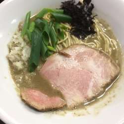 濃厚そば 平子鯵白+和え玉(塩)