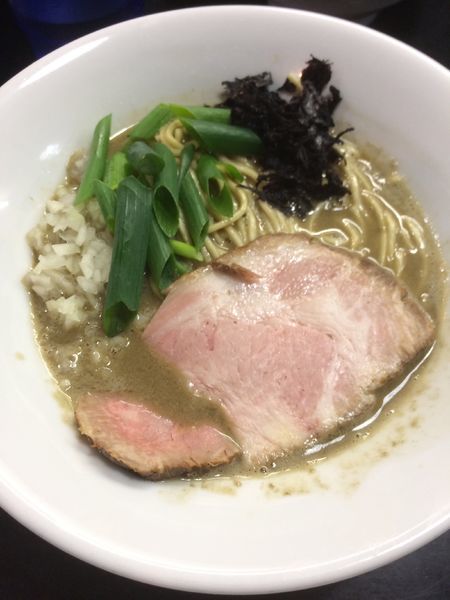 「濃厚そば 平子鯵白+和え玉(塩)」@麺処 晴の写真