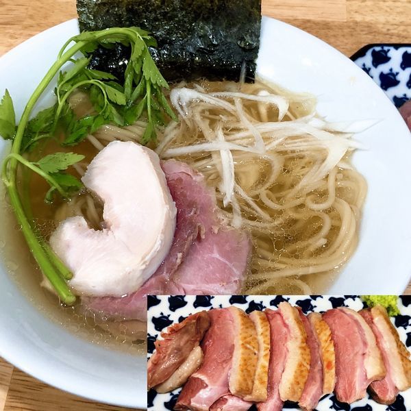 「鴨そば醤油（白）」@中華そば You Leeの写真