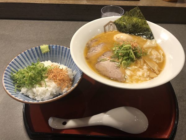 「濃厚海老そば(全部セット)」@えびそば えび助 TOKYOの写真