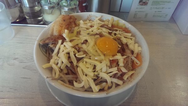 「～タイの風香る？～グリーンカレーまぜの助,爆」@ラーメン もりきや 世田谷店の写真