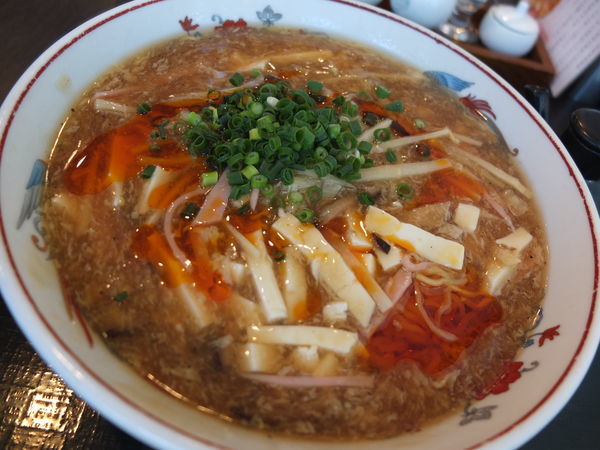 「サンラー湯麺」@中国レストラン 雪園の写真