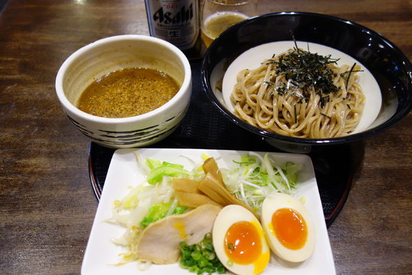「【期間限定】黒味噌つけ麺＋味玉」@仙臺らーめん 味噌 三礎の写真
