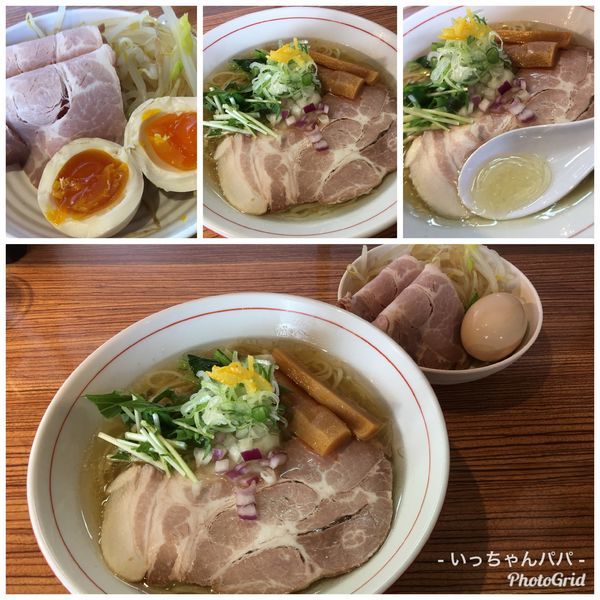 「冷塩煮干しそば 750円 メンマ 100円 周年特製150円」@niboの写真