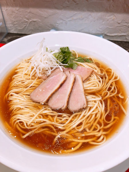 「鴨だし醤油らーめん　780円」@鴨だしらーめん 鴨福の写真