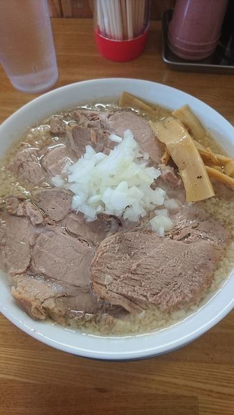 「肉中華そば(大脂)」@中華そば136の写真