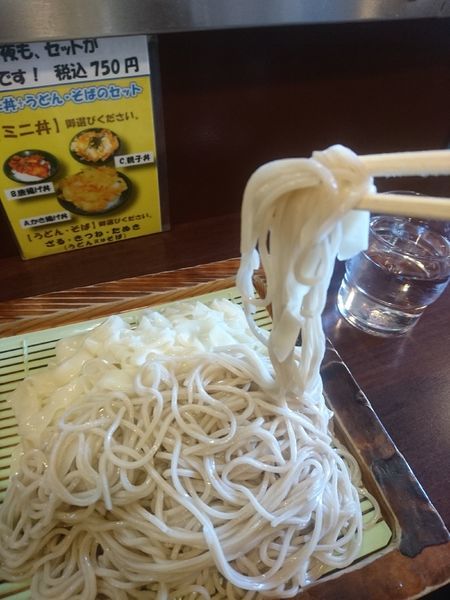 「きしめんと蕎麦のあいもり８００円」@三河島うどん・かみやの写真