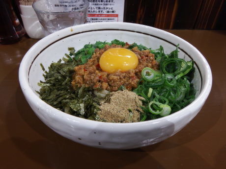 「台湾まぜそば小盛　にんにく無」@麺屋よしひで 相模大野店の写真