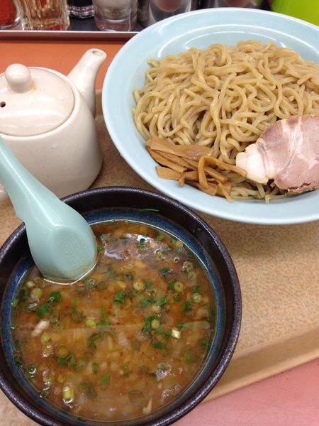「濃厚えび味噌つけめん 大盛1070円」@ラーメン山岡家 鷲宮店の写真