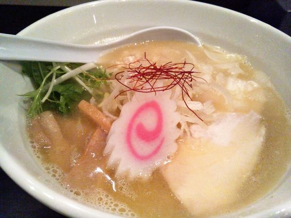 「鶏そば塩・並（800円）+たまごがけごはん（200円）」@鶏そば 志堂の写真