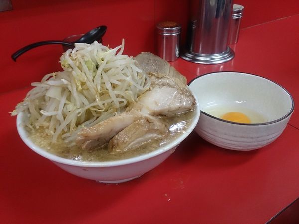 「小ラーメン豚入り」@ラーメン二郎 茨城守谷店の写真