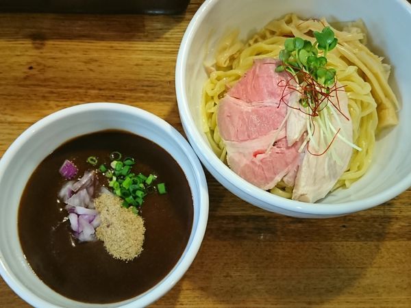 「【限定】白湯煮干咖喱つけ麺 ￥980」@麺庵 小島流の写真