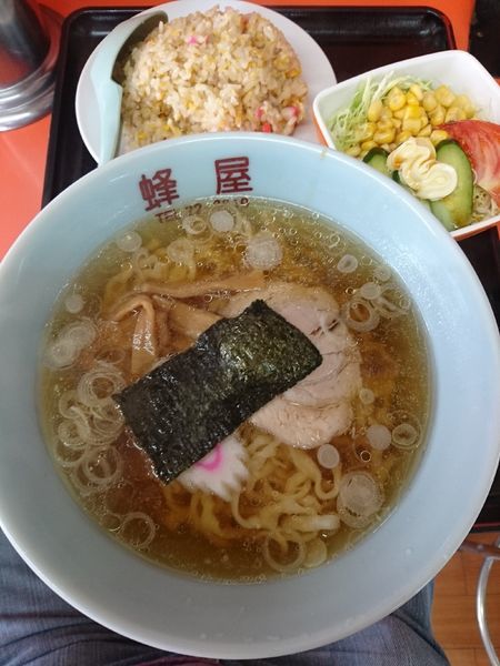 「チャーハンセット (ラーメン) 950円」@蜂屋の写真