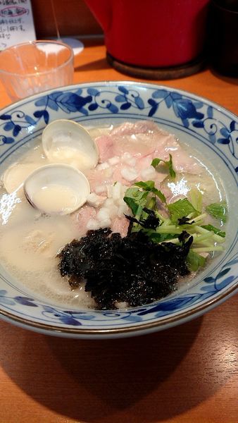 「鯛と蛤の中華そば」@㐂九八 ～garage～の写真