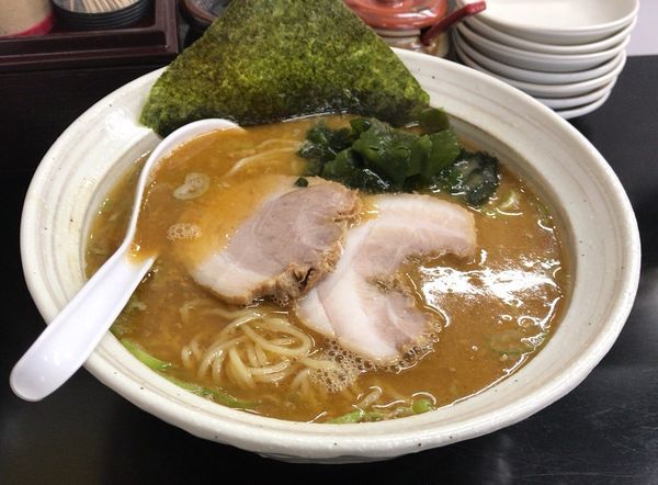 「節とんこつみそ+Aセット(650円+150円)」@ラーメン心心の写真