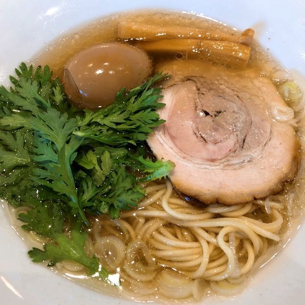 「塩らーめん＋味玉」@らーめんキッチン いいづかの写真