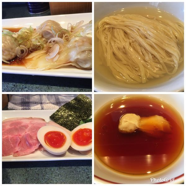 「特製つけ麺 ＋ワンタン」@とものもとの写真
