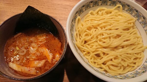 「辛みつけ麺」@つけ麺屋 やすべえ 道頓堀店の写真