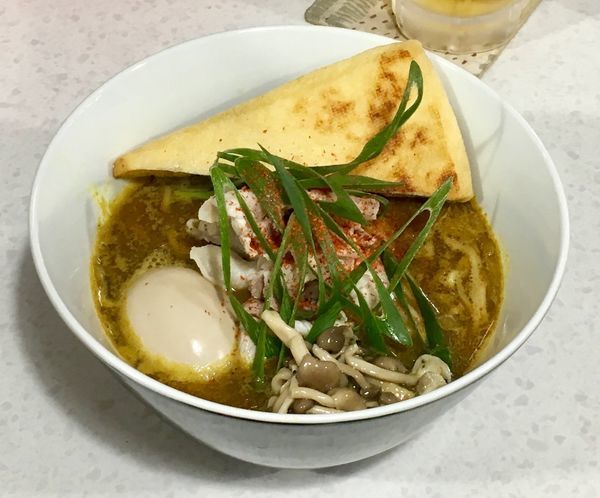 「和出汁カレー南蛮そば【限定】」@ラーメン星印の写真