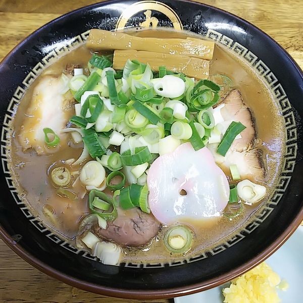 「濃厚中華そば＋ネギ」@中華蕎麦 丸め 東久留米店の写真