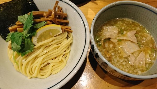 「塩煮干つけ麺+メンマ(1000円)」@蕾 煮干 分家の写真