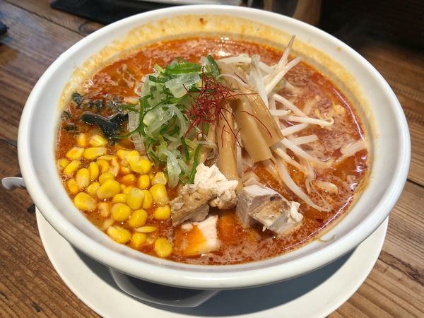 「雷ラーメン激辛」@らぁ麺 夢のや 曲沢店の写真
