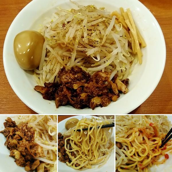 「まぜそば＋味玉＝850円」@中華そば 七麺鳥の写真