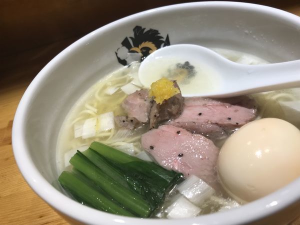 「味玉鴨中華そば（塩）」@満鶏軒の写真