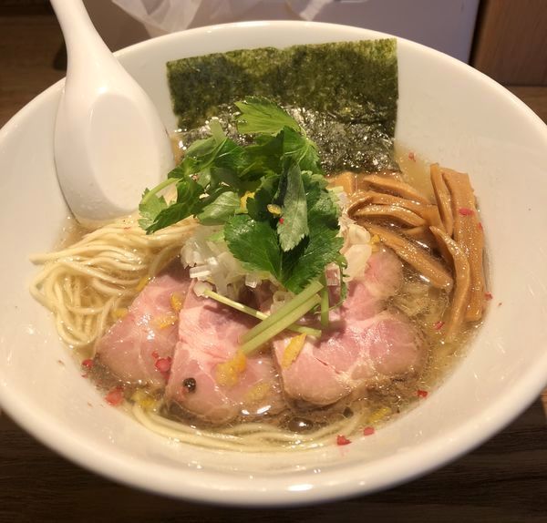 「海老薫る白だし ¥780」@自家製麺 中華そば 多繋の写真