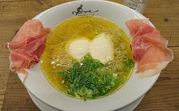 「らぁ麺生ハムフロマージュ(1,180円)」@Ramen ドゥエ Edo Japanの写真