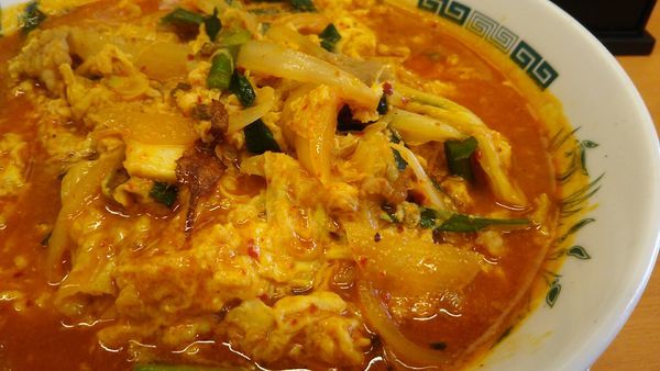 「チゲ味噌ラーメン　大盛」@日高屋 巣鴨南口店の写真