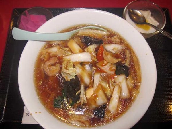 「五目湯麺単品　600円（ランチ）」@花彫酒家の写真