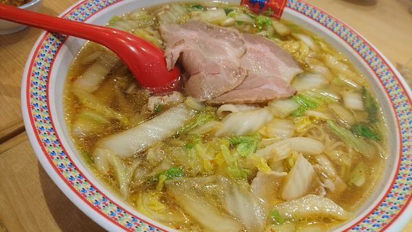 「おいしいら～めん大盛 ポテト&唐揚げ」@どうとんぼり神座 東京ドームシティ店の写真