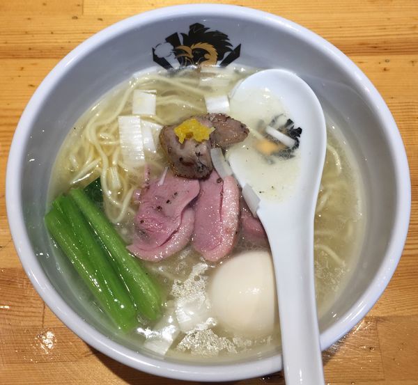 「味玉鴨中華そば(塩)950円」@満鶏軒の写真