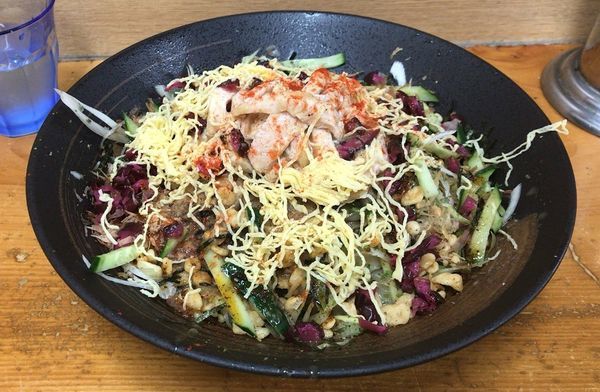 「大人の冷やし中華(限定)＋納豆＋半ライス」@口樂の写真