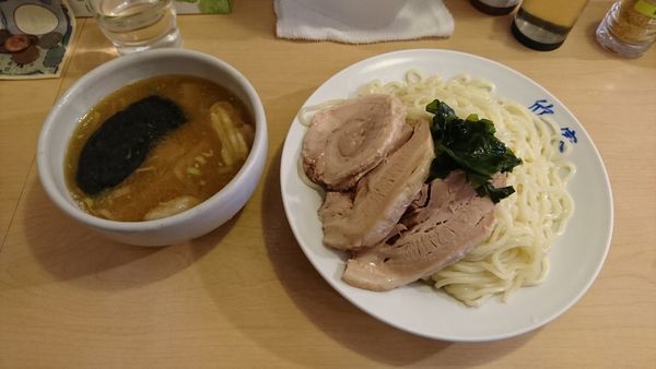 「肉入りつけめん(大盛)1150」@手打ちつけ麺 欣家の写真