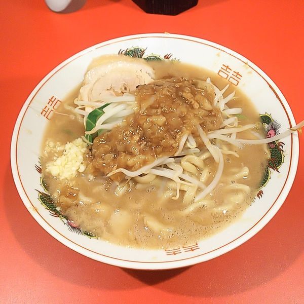「ミニラーメン（ニンニク少なめ・アブラ）」@ラーメン英二の写真