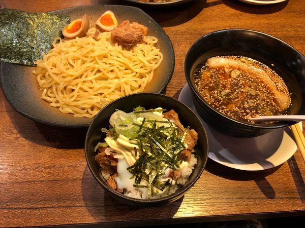 「味玉つけ麺➕ミニ角煮丼」@ばんから フォルテ津田沼店の写真