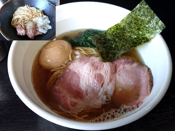 「煮干し味玉そば＋和え玉」@陽はまたのぼるの写真