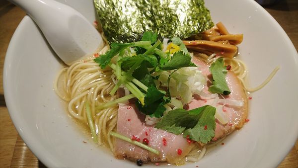 「海老薫る白だし」@自家製麺 中華そば 多繋の写真