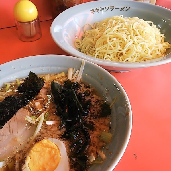 「つけめん中（ネギ倍）」@ラーメンショップ 秋津店の写真